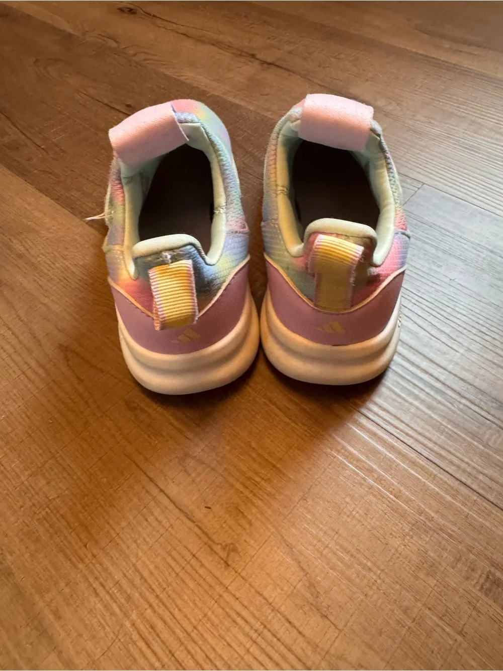 adidas Kids Pastel Tie-Dye Slip-On Sneakers - Pink/Blue/Yellow